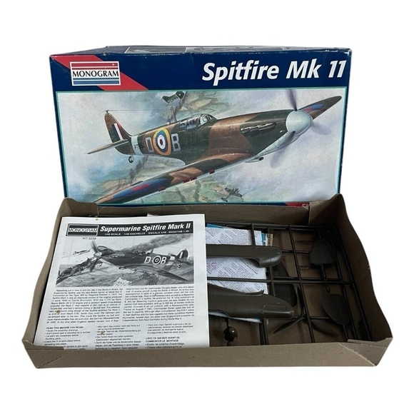Revell Monogram Spitfire Mk II 1/48 Scale Model Kit #5239 NIB - Picture 2 of 2